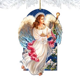 Angel of the Light Wooden Holiday Ornament by Gelsinger - Nativity Holiday Decor