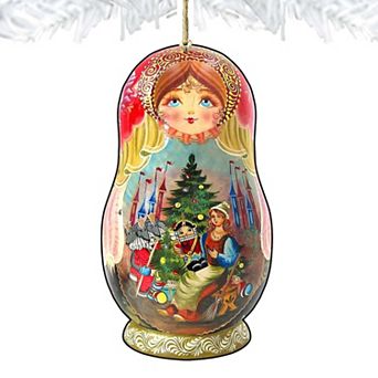 Nutcracker Story Matreshka Wooden Christmas Ornament by G. DeBrekht - Christmas Decor
