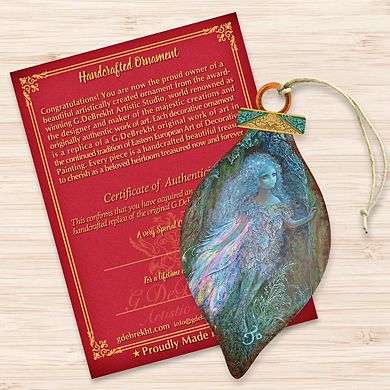 Forest Fairy Wooden Christmas Ornament by Josephine Wall - Christmas Decor