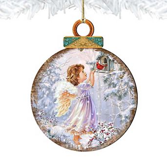 Little Christmas Joy Wooden Christmas Ornament by Gelsinger - Nativity Holiday Decor