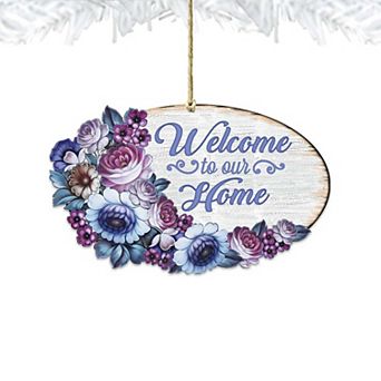 Welcome to Our Home Wreath Easter Wall Decor by G. DeBrekht - Easter Spring Decor