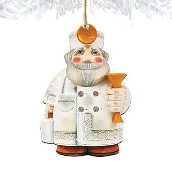 Doctor Santa Christmas Wooden Christmas Ornament by G. DeBrekht - Christmas Santa Snowman Decor