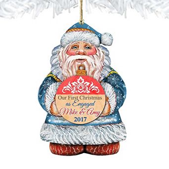 My First Christmas Wooden Christmas Ornament by G. DeBrekht - Christmas Santa Snowman Decor