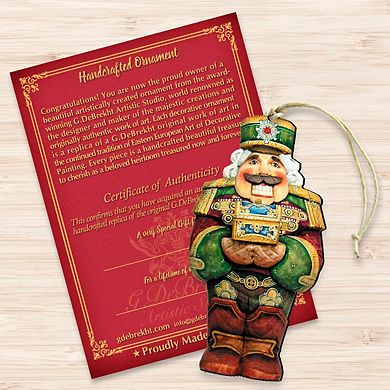 Nutcracker Wooden Christmas Ornament Christmas by G. DeBrekht - Christmas Decor