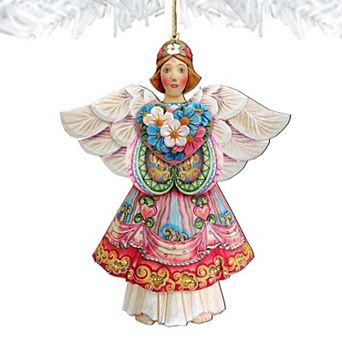 Angel of Love Wooden Holiday Ornament by G.DeBrekht - Love Family Kids Decor