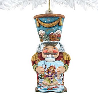Old World Nutcracker Christmas Wooden Christmas Ornament by G. DeBrekht - Christmas Decor