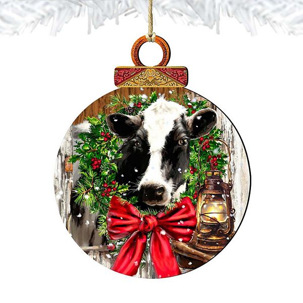 Christmas on the Farm Wooden Ornament by Gelsinger - Christmas Decor