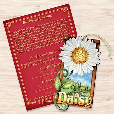 Fresh as A Daisy! Wooden Christmas Ornament by J. Mills-Price - Christmas Decor