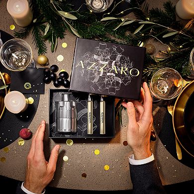 Azzaro Wanted Eau de Parfum 3-Piece Men's Fragrance Holiday Gift Set