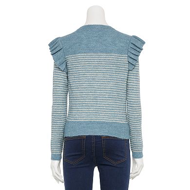 Women's LC Lauren Conrad Ruffle Pullover Sweater