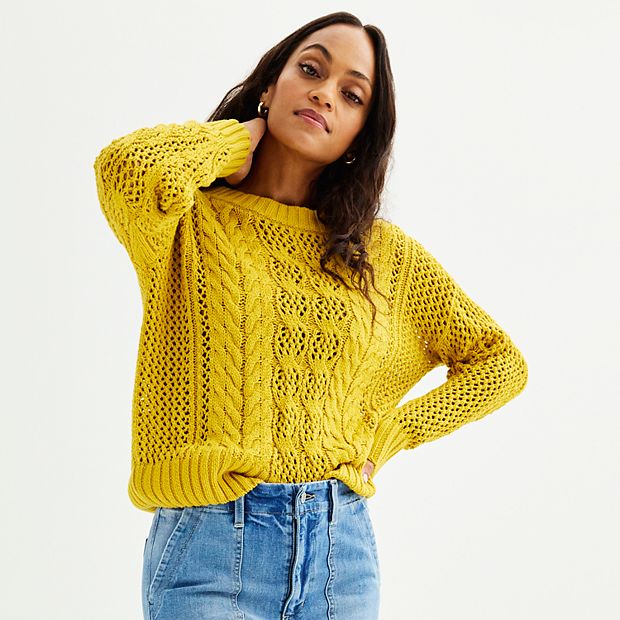 Kohls yellow sweater best sale