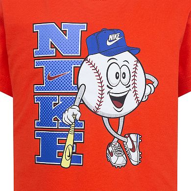 Toddler Boys Nike Baseball Cartoon T-shirt