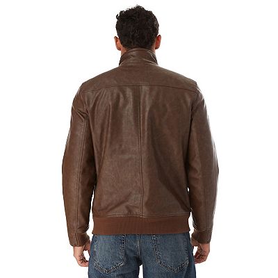 Men s Apt. 9 Faux Leather Bomber Jacket