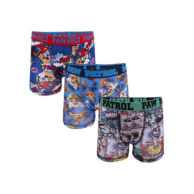 Toddler Boy Paw Patrol 3-Pack Athletic Boxer Briefs