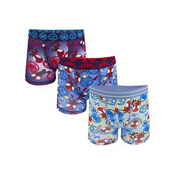 Toddler Boy Marvel Spidey and His Amazing Friends 3-Pack Athletic Boxer Briefs