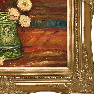 La Pastiche Vase with Red Gladioli by Vincent Van Gogh Framed Wall Art