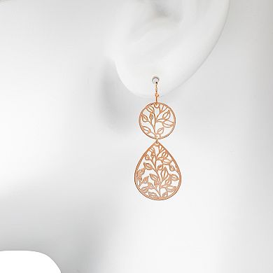 LC Lauren Conrad Filigree Teardrop Earrings