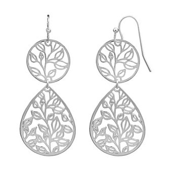 LC Lauren Conrad Filigree Teardrop Earrings