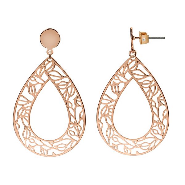 LC Lauren Conrad Filigree Teardrop Earrings