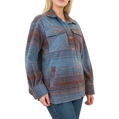 Women's Mountain and Isles 2-Pocket Printed Fleece Shirt Jacket