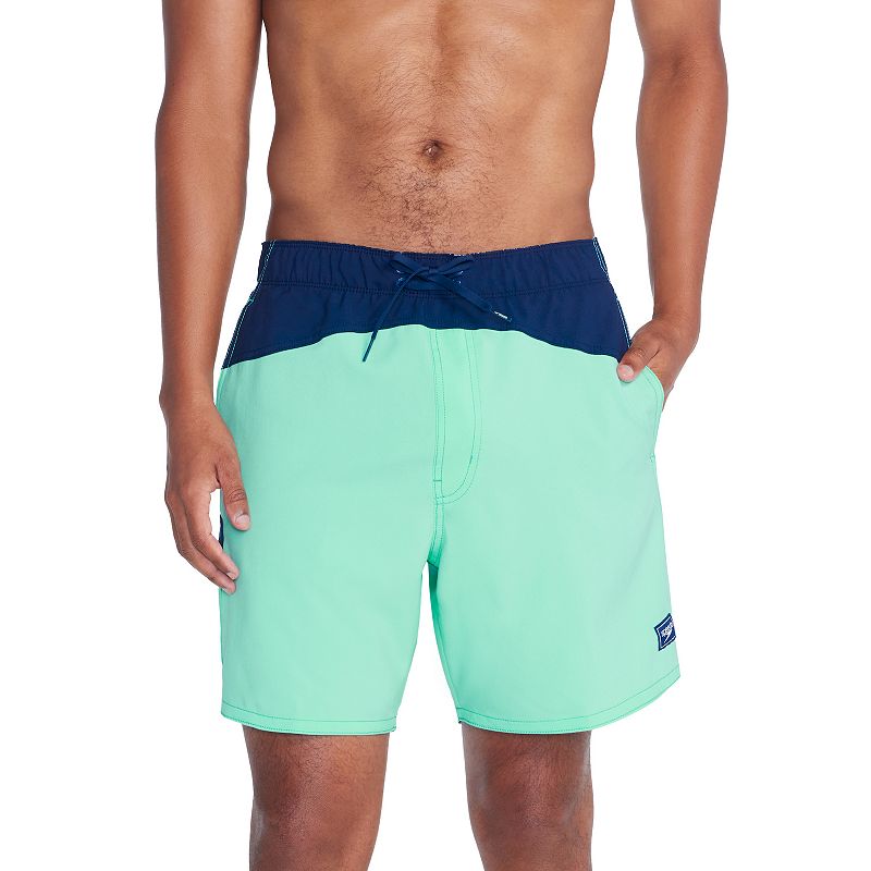 Men's Speedo Marina Flex Volley Swim Trunks, Size: Large, Arctic Blue