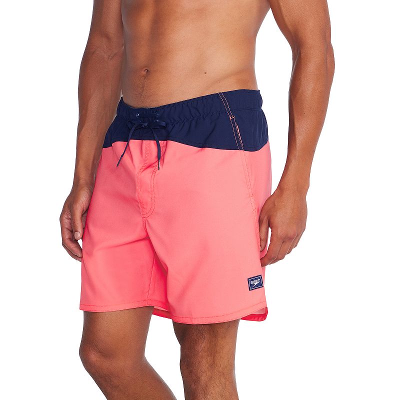 Men's Speedo Marina Flex Volley Swim Trunks, Size: XXL, Pink