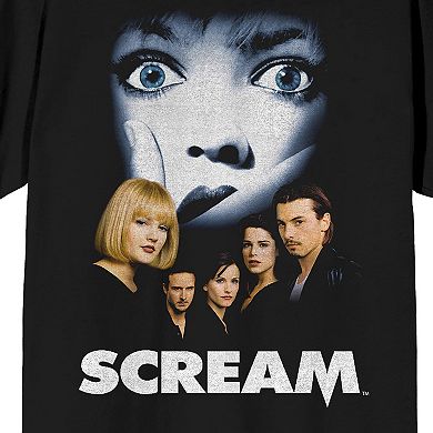 Juniors' Scream 1-3 Distressed Graphic Tee