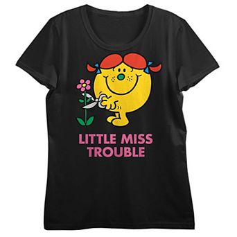 Juniors' Little Miss Trouble Graphic Tee