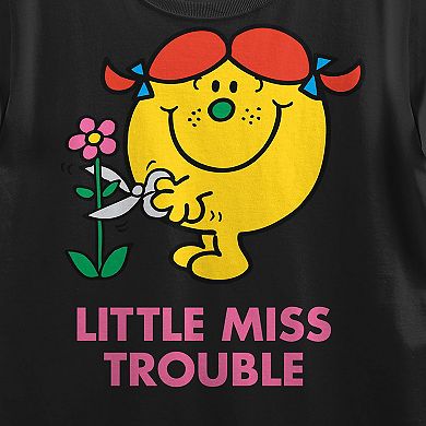 Juniors' Little Miss Trouble Graphic Tee