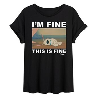 Disney's Mulan Juniors' This Is Fine Oversized Tee