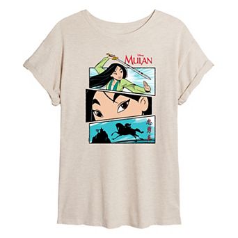 Disney's Mulan Juniors' Comic Oversized Tee