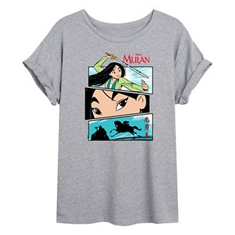 Disney's Mulan Juniors' Comic Oversized Tee