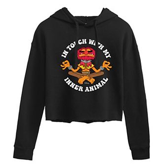 Disney's The Muppets Animal Juniors' Inner Animal Cropped Hoodie