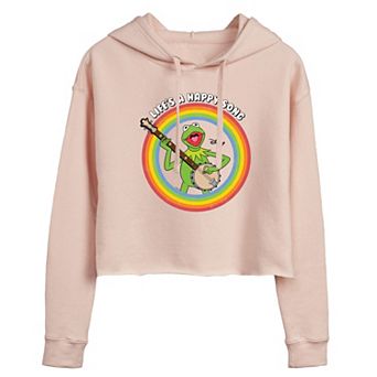 Disney's The Muppets Kermit Juniors' Happy Song Cropped Hoodie