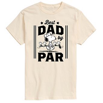 Men's Peanuts Best Dad By Par Graphic Tee