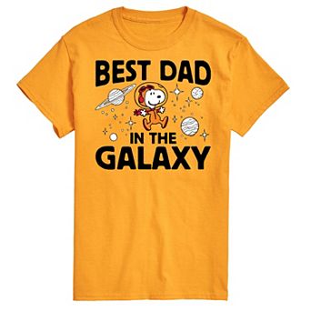 Men's Peanuts Best Dad In The Galaxy Graphic Tee