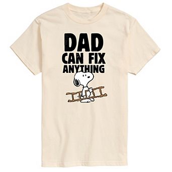 Men's Peanuts Dad Can Fix It Graphic Tee