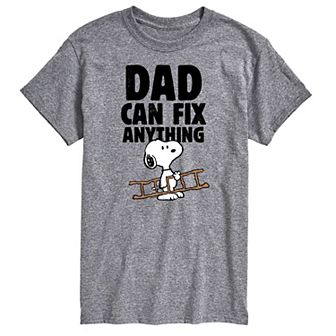 Men's Peanuts Dad Can Fix It Graphic Tee