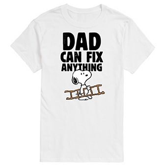 Men's Peanuts Dad Can Fix It Graphic Tee