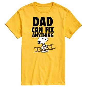 Men's Peanuts Dad Can Fix It Graphic Tee