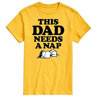 Men's Peanuts This Dad Needs A Nap Graphic Tee