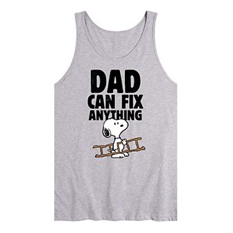 Men's Peanuts Dad Can Fix It Tank Top