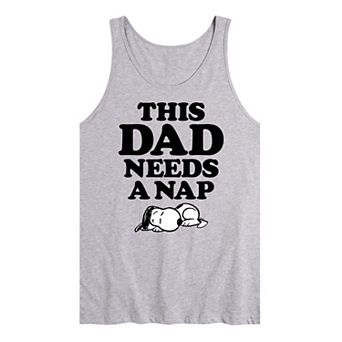 Men's Peanuts This Dad Needs A Nap Tank Top