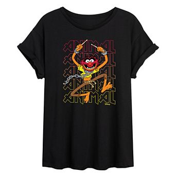 Disney's The Muppets Juniors' Animal Stacked Oversized Tee