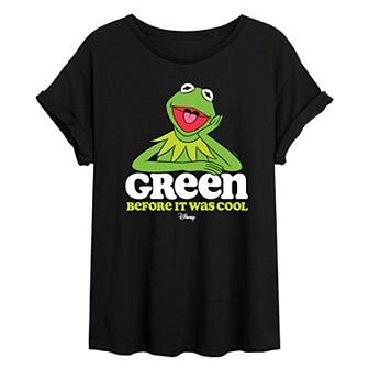 Disney's The Muppets Juniors' Green Before Oversized Tee