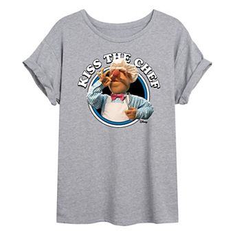 Disney's The Muppets Juniors' Kiss The Chef Oversized Tee