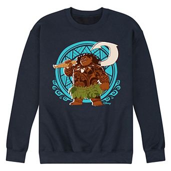 Disney's Moana Men's Maui Pattern Fleece Sweatshirt
