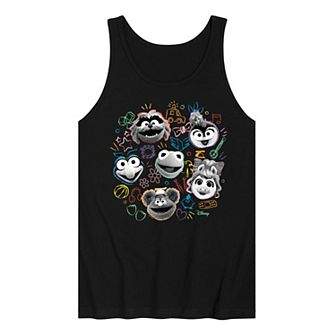 Disney's Muppets Babies Men's Faces Graphic Tank Top