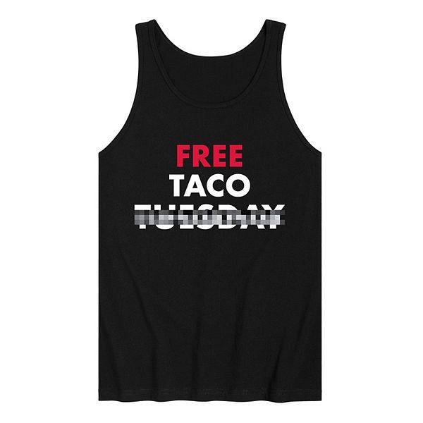 Men's Free Taco Graphic Tank Top