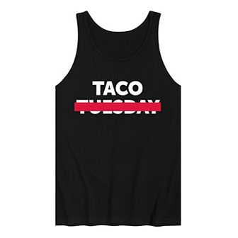Men's Taco Crossed Out Graphic Tank Top